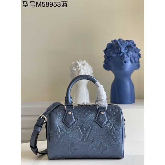 Louis Vuitton Speedy Bandoulière 20 Blue M58953  